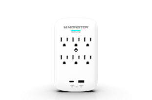 VANCO ME-5003W LA-9A-16 WALL TAP SURGE USB WHT