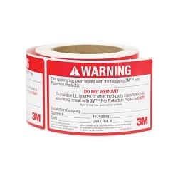 3M LABEL FIRESTOP IDENTIFICATION LABEL 3-I