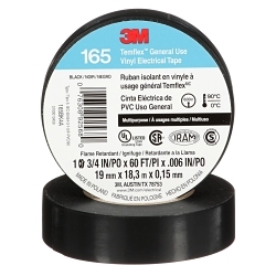 3M 165BK4A TEMFLEX VINYL ELECTRICAL TAPE 16