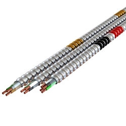 WIRE 10/3 MC ALU BLK WHI 250-FT COIL