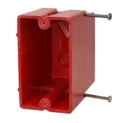 ALLIED 1099-NRED SINGLE GANG 22.5CU RED