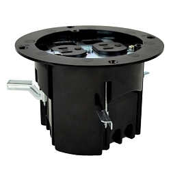 ALLIED FB-4RI FLOOR BOX ROUND DUPLEX LOW VOLTAGE