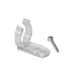 AME-LIGHT RL-CLIP/SCREW  PLASTIC MOUNTING CLIP FOR 1/2-IN ROPE LTCLEARU