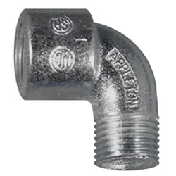 APPLETON LMF9050 1/2-IN 90 DEG BUSHED ELB