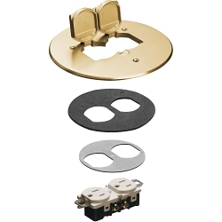 ARLINGTON FLB6230MBLR 6-IN BRASS CVR KIT W/LR