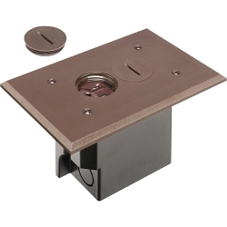 ARLINGTON FLBR101BR BROWN RETRO FLOOR BOX