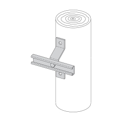 B-LINE B802D-8ZN UTILITY POLE BRACKET 8-I
