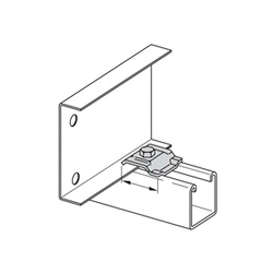 B-LINE 9ZN-1208NB ZNC CT COMBINATION CLAMP/GUI