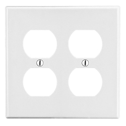 BRYANT P82W WALLPLATE 2-G 2) DUP WH