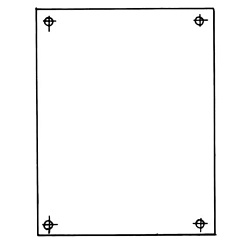 CARLON JP1210 10.75 X 8.87 BACK PANEL 14 GA. W