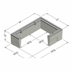 OLDCASTLE 1000305 BOX 24 x36x12-IN DEEP W/H20
