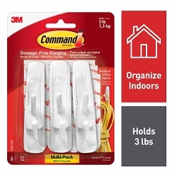 3M 17001-6ES COMMAND MEDIUM UTILITY HOOK VALU