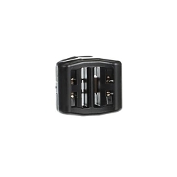 DELTEC TYD-LH CBL TIE LKG HEAD BLK ACETAL 25PK