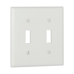 EAGLE 2139W WALLPLATE 2G TOGGLE THERMOSET STD