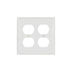 EAGLE 2150W-BOX WALLPLATE 2G DUP RECP TH