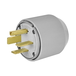 ARROW-HART 8452N PLUG 50A 250V 3PH 3P4W STR GY