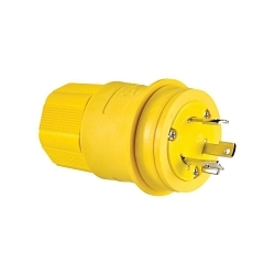 ARROW-HART L830PW PLUG WT 30A 480V 2P3W H/L YL