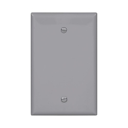 EAGLE PJ13GY WALLPLATE 1G BLANK BOX MOUNT POLY