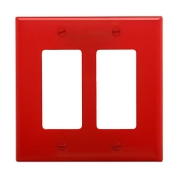 EAGLE PJ262RD WALLPLATE 2G DECORATOR POLY MID RD