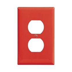 EAGLE PJ8RD WALLPLATE 1G DUPLEX POLY MID RD