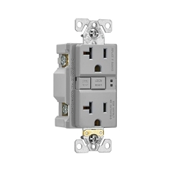 EAGLE SGF20GY GFCI SELF TEST DUPLEX 20A 125V GY