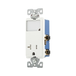 EAGLE TR7736W-BOX RECP/NIGHTLIGHT COMBO 20