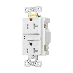 EAGLE TRAFGF20W AF/GF TR DUPLEX 20A 125V WH