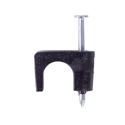 GB PSB-100 COAX STAPLE 1/4-IN BLACK 100/BOX 10B