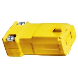 HUBBELL HBL5869VY VALISE CONN 15A 125V 1-15R YL