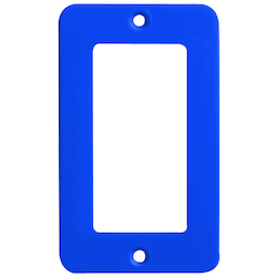 ERICSON 6035 COVERPLATE 1-GANG BLUE GFCI DUPLEX