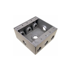 MORRIS 36350 WP 2 GANG BOX 9-1/2-IN HOLES