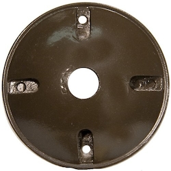 MORRIS 36814 4-IN RND COVER 1-1/2-IN HOLE BRN