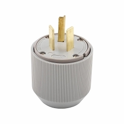 ARROW-HART 9337N PLUG 30A 125/250V 3P3W STR GY
