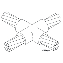 HARGER B24/0 STR CABLE C ROSS