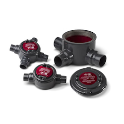 PVCCOAT-GRC 1-1/2 GUAC B ODY WITH AL COVER