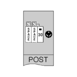 MIDWEST U132CP6 70A POST UNMTRD 30 2SP