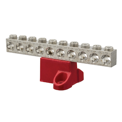 NSI GBA20-10 ALUMINUM ISOLATED GROUND BAR AL/C