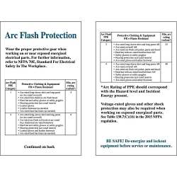 BRADY 102525 ARC FLASH HAZ CAT WALLET CARD 10/P