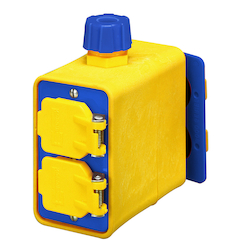 ERICSON 6102 PORTABLE YELLOW 1-GANG DOUBLE SID