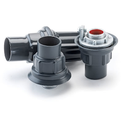 PVCCOAT-GRC 1-1/2 KNOCKO UT HUB