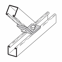B-LINE B154SS4 TWO HOLE OPEN ANGLE STAINLESS STE