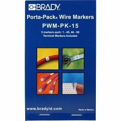 BRADY PWM-PK-15 CLIPSLEEVE WIRE MARKER S