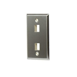 P&S WP3402-SS 1 GANG STAINLESS WALL PLATE 2-P