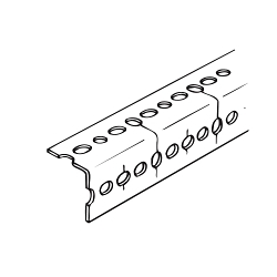 S/C RA 160 12 SLTD RT ANGL CHNL 14GA 12-FT STL
