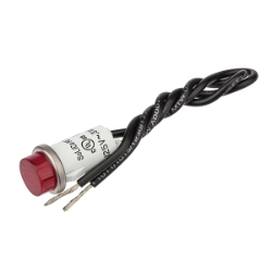 NSI 79780LW ROUND INDICATOR LIGHT RED LENS