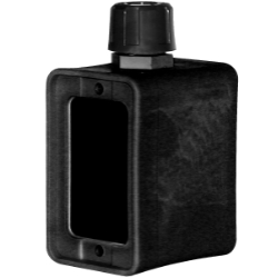 ERICSON 6130B PORTABLE BLACK 1-GANG DOUBLE SIDE