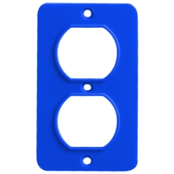 ERICSON 6031 COVERPLATE 1-GANG BLUE DUPLEX FOR P