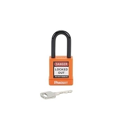 PANDUIT PSL-8OR ORANGE PLASTIC BODY PADLOCK