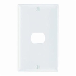 P&S K1-W PLATE PLST DES HORZ 1DEV 1G W/LINE W