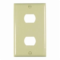 P&S CU-I PLATE PLST DES HORZ 2DEV 1G W/LINE I